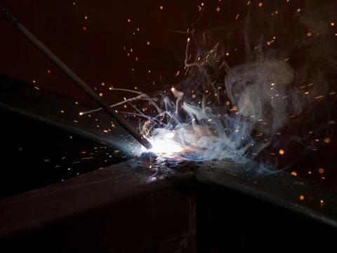 High-temperature electic welding Stock Photos
