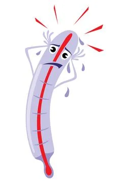 High temperature Stock Illustration