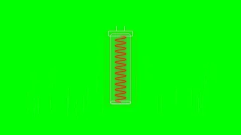 High-Temperature Molten Salt Immersion Heater Element Thermal Engineering L.. Stock Footage 346984538
