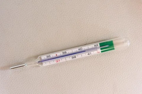 High temperature- thermometer Stock Photos