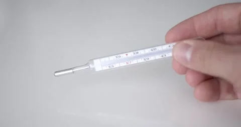 High temperature on the thermometer from the virus Видео 133490917