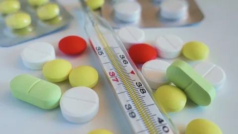 High temperature treatment using the tablets Stock Footage 88997535