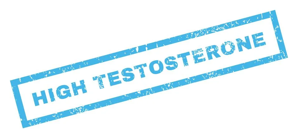 High Testosterone Rubber Stamp Stock Illustration