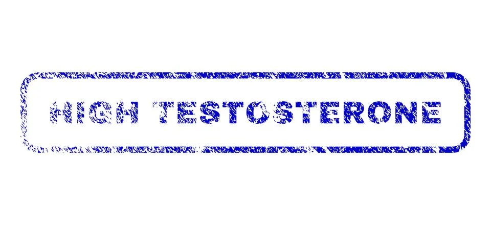 High Testosterone Rubber Stamp Stock Illustration