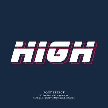 High text effect background vector Stock Illustration