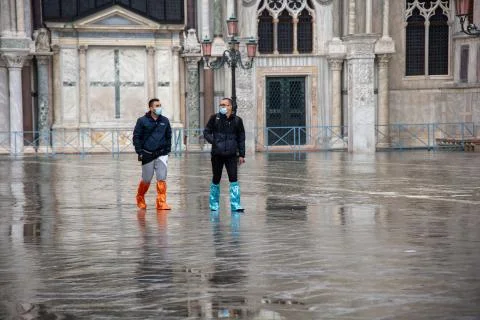 High tide in Venice Stock Photos
