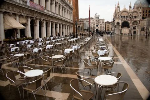 High tide in Venice Stock Photos