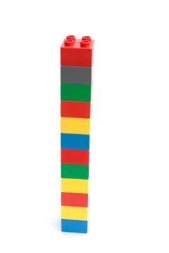 High tower of blocks Stock Photos