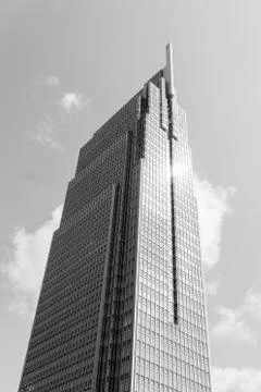 The high tower. B&amp;W Stock Photos