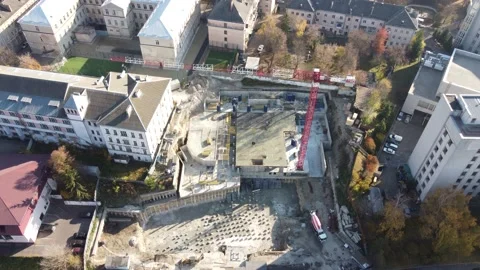 High tower crane Stock Footage 164145594