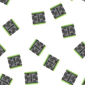 High traffic road vector seamless pattern Illustrazione stock