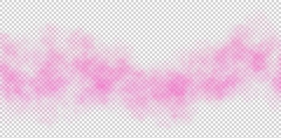 High transparency pink mist or fog on transparent background Stock Illustration