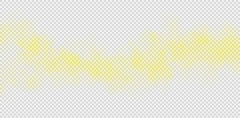 High transparency yellow mist or fog on transparent background Stock Illustration