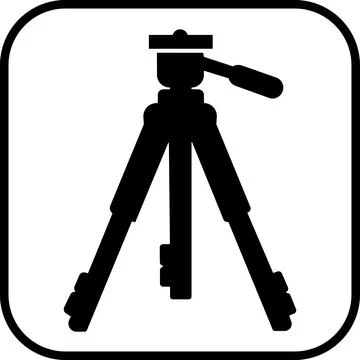 High tripod stand for studio camera Stock Illustration