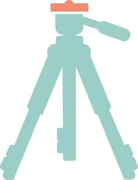 High tripod stand for studio camera icon Иллюстрация