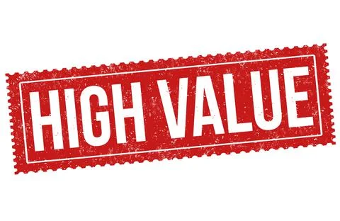 High value grunge rubber stamp Stock Illustration