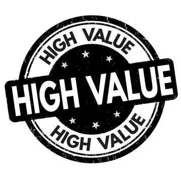 High value grunge rubber stamp Stock Illustration