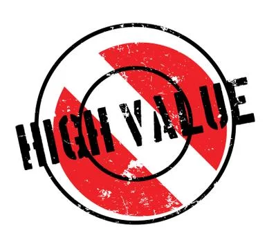 High Value rubber stamp Stock Illustration