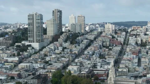 A high vantage point view of the city of San Francisco Stock-Footage 332714285