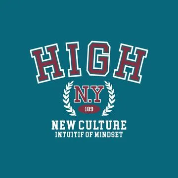 High vector typography for t-shirt. perfect for simple style Stock Illustration