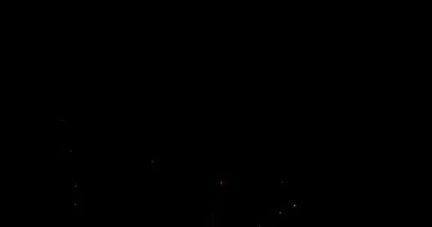 High Velocity Fire Spark Debris VFX Overlay Against Black Vídeo Stock 333049976