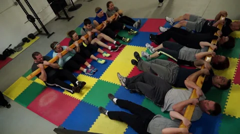 High velocity group training Stock Footage 36738320