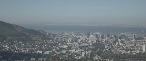 High view of Cape Town city - UHD Prores 422 Stock Footage 103856426