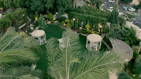 High view of celebration garden Video stock 219873837