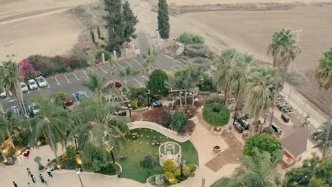High view of celebration garden Video stock 219873968