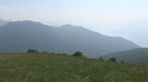 A  high view of Lake Como Stock-Footage 60641635