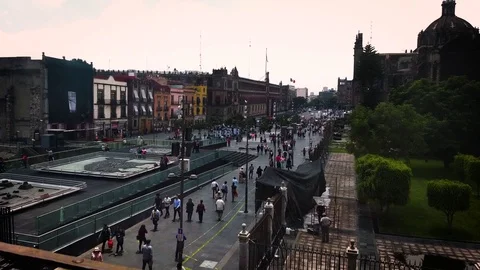 High View Near Main Square And Metropolitan Cathedral Stock Footage 102715665