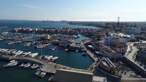 High view of port. Stock Footage 78357391