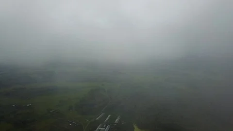 High view to russian village Stock Footage 89282374