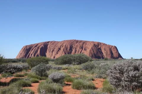 High view of Uluru/Ayers Rock Stock Photos