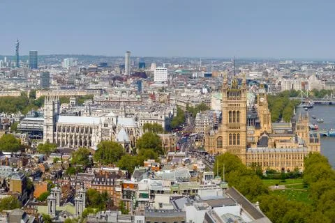 High view of westminster, england Foto stock