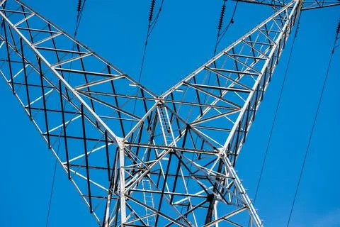 High voltage cable with a ball Foto stock