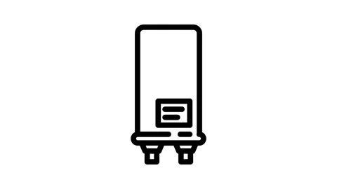 High voltage capacitor electronic component line icon animation Stock Footage 326764072
