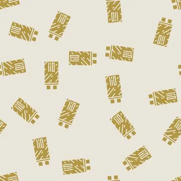 High voltage capacitor electronic component glyph seamless pattern Stock Illustration