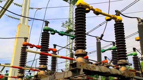 High voltage disconnector Stock Footage 63840474