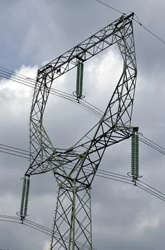 High voltage distribution Stock Photos