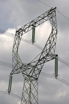 High voltage distribution voltage Stock Photos