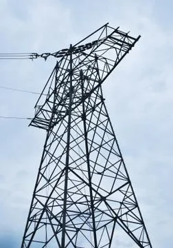 High voltage electric column Stock-Fotos