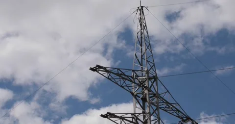 High-voltage electric tower. Stock Footage 155119757