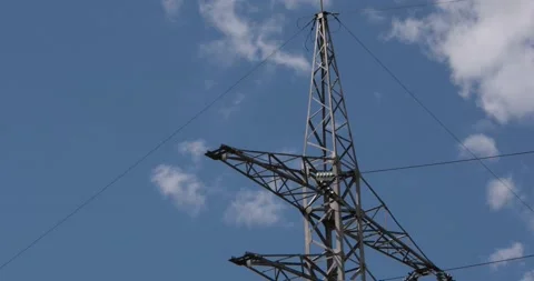 High-voltage electric tower. Stock Footage 155120341