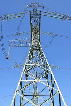 High Voltage Electric Tower Foto stock