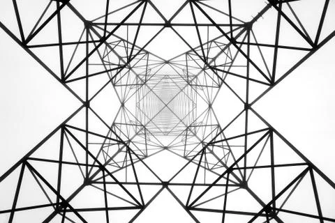High voltage electric tower Stock Photos
