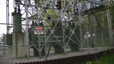High voltage electrical  Stock Footage 400720