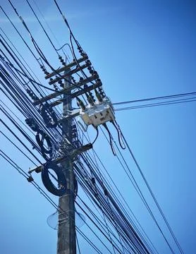 High voltage electrical load break switch LBS gas insulated equipment. Stock Photos