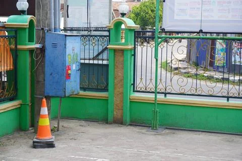 High voltage electrical network connection safety box Stock Photos