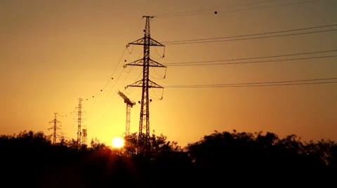 High-voltage electricity tower Stock-Footage 22514283